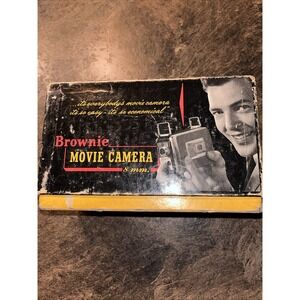 Vintage Brownie Movie camera 8mm no.82 W/ Box 8 MM F/2.7 Lens